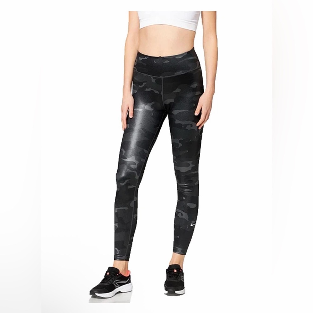 Nike Camo Yoga Leggings-Smoke Grey